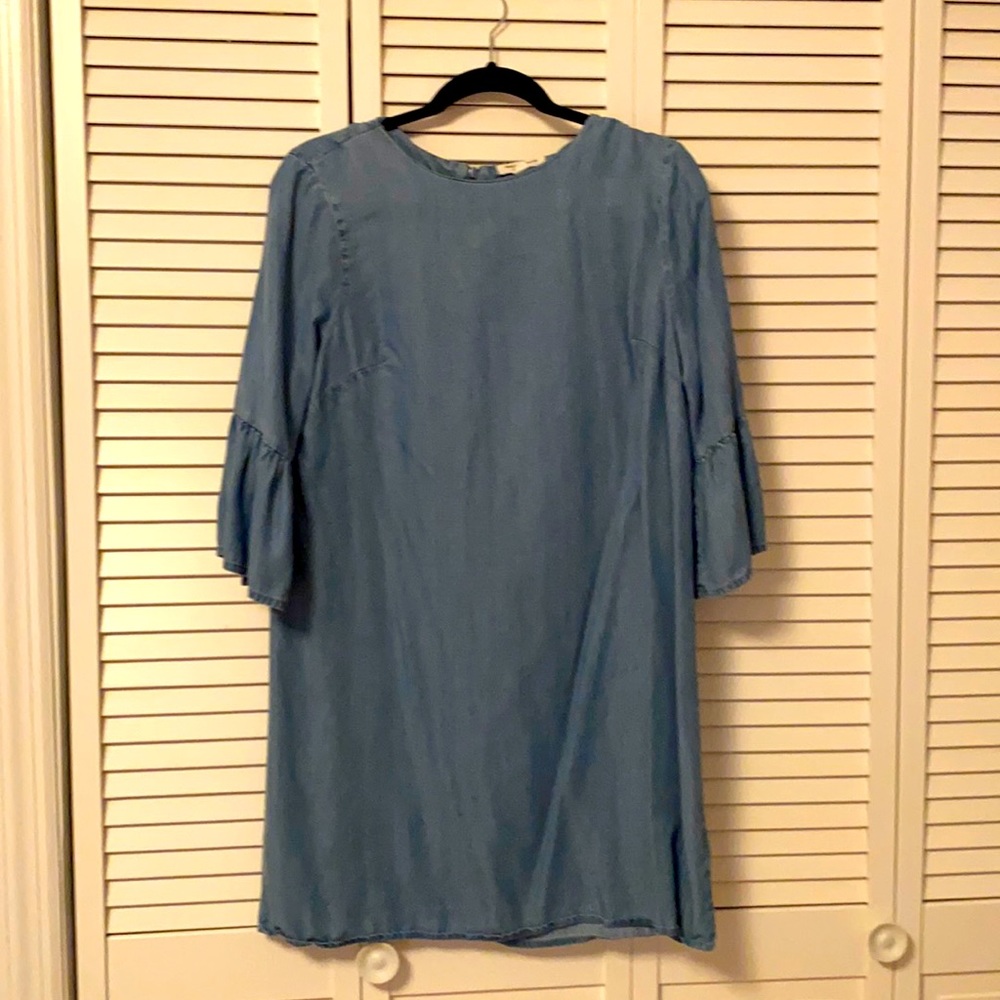 Denim long sleeve summer dress